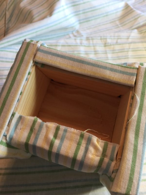 Picture of semi-finished bottom of DIY Upholstering Wood Barbie Chair