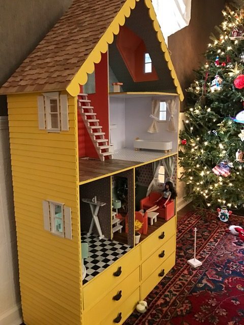 Wooden Barbie Alpine Dollhouse with extra drawers